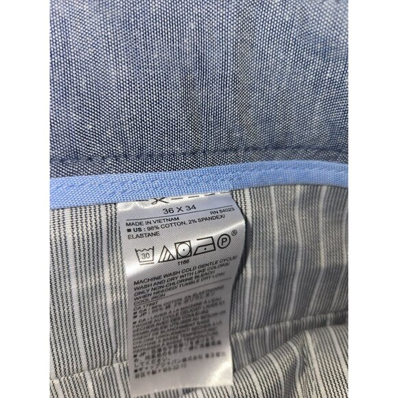 Banana Republic Mens Slim Stretch Pants 36x34 Blue Slim Fit NWT - Picture 4 of 9